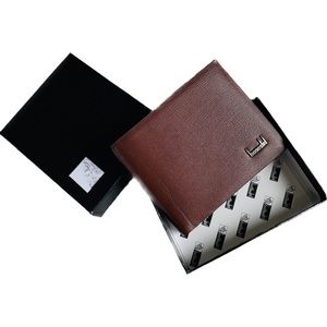 BOGESI | OS | Leather Inner Faux Textured Leather Outer Men’s Bi-Fold Wallet NIB